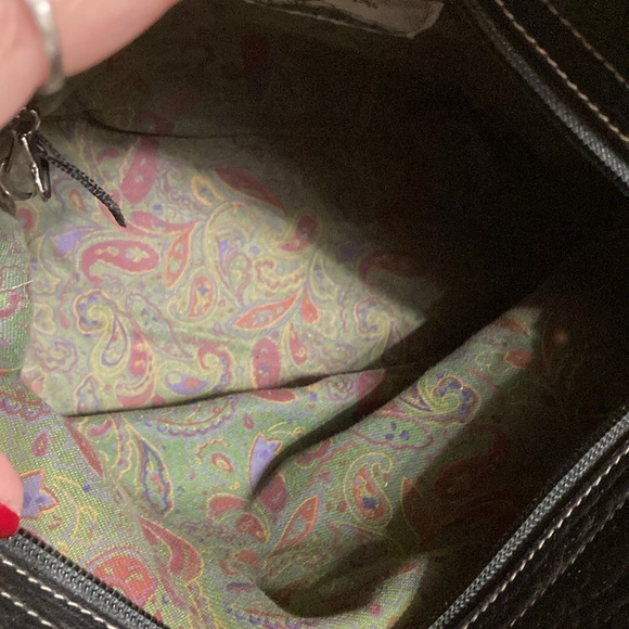 Vintage Green Hills black and brown leather bucket purse - Picture 10 of 15